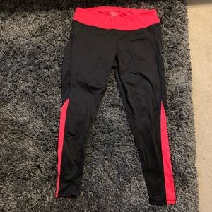 Women’s Black and Pink Tek Gear “Warmtek” Leggings